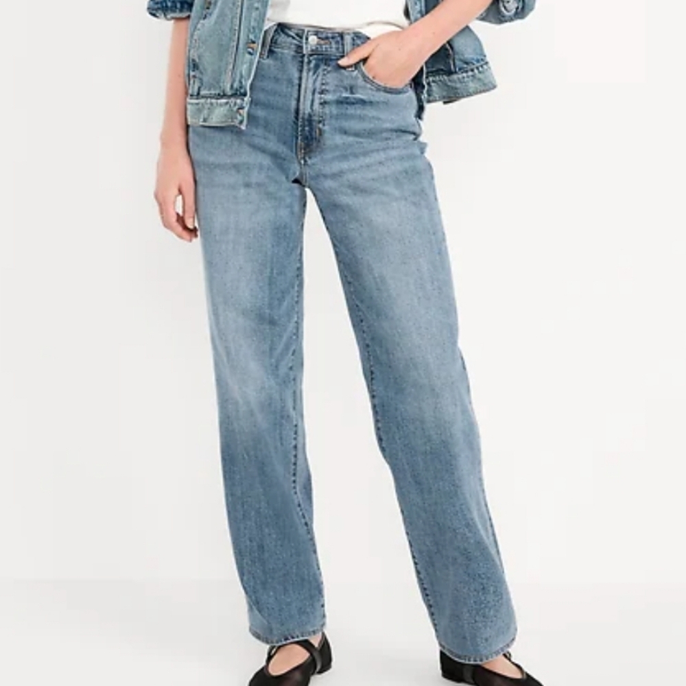 Old Navy O.G. Loose medium blue Courtney high rise jeans
